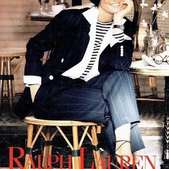 Ralph Lauren Stretch Wool Knit Parisian Breton Stripe Sweater - Picture 13 of 16